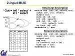 2-input MUX - slide 1