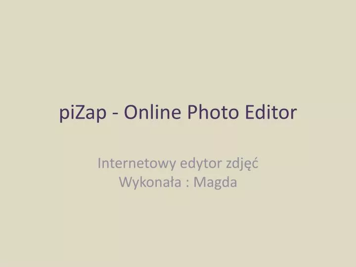 pizap online photo editor