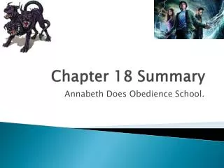 Chapter 18 Summary