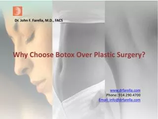 Why Choose Botox Over Plastic Surgery?