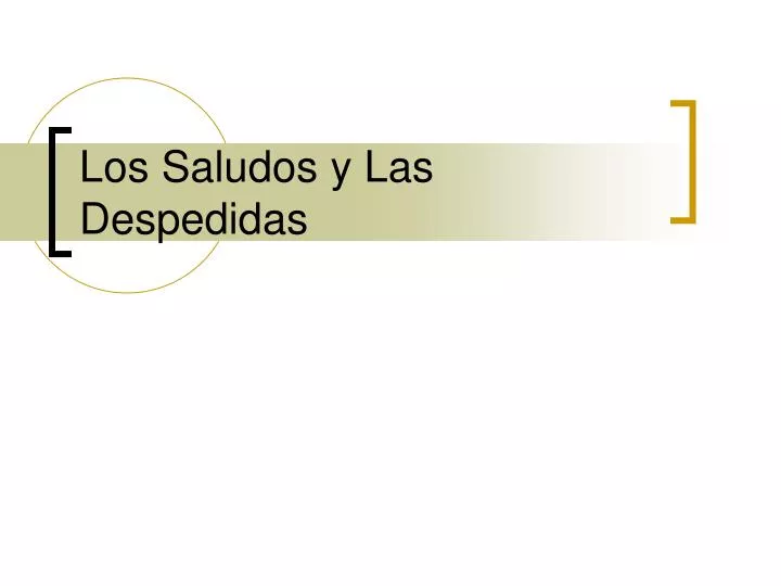 Las despedidas