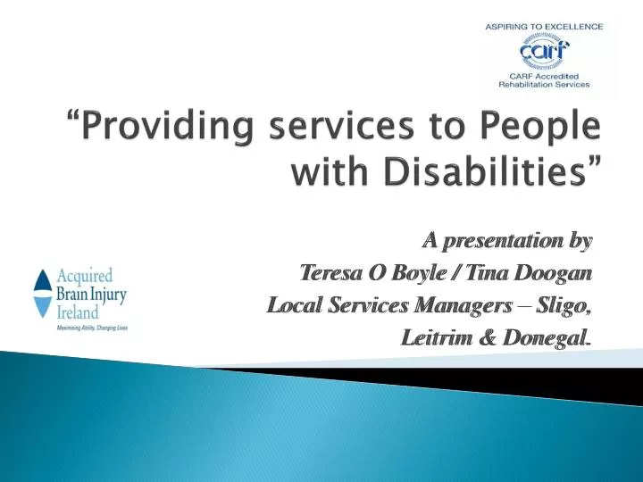 providing services to people with disabilities