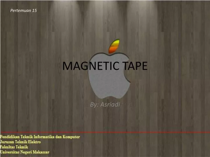 PPT - Magnetic Tape PowerPoint Presentation, free download - ID