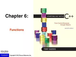 Chapter 6: Functions