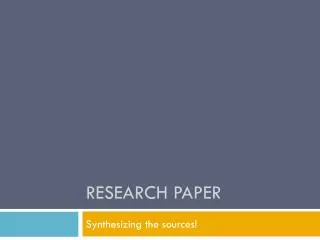 research paper