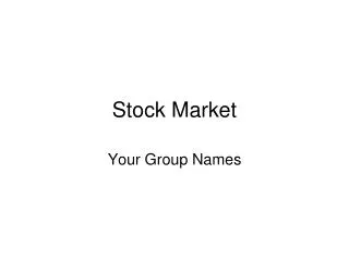 Stock Market