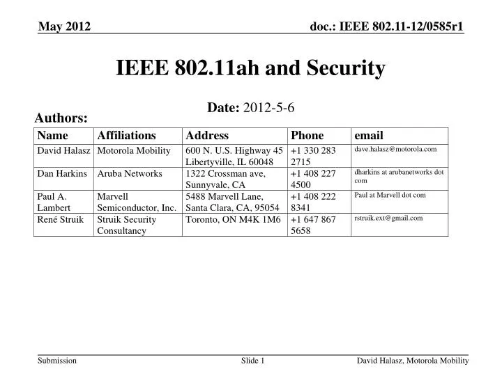 ieee 802 11ah and security