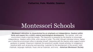 Montessori Schools