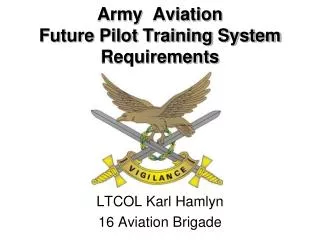 Army Aviation Future Pilot Training System Requirements