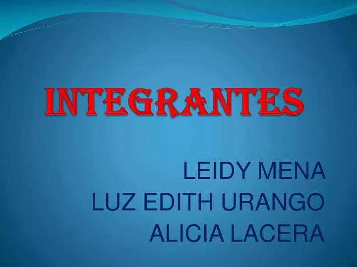 integrantes