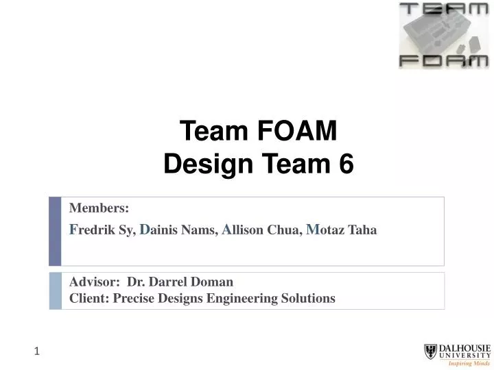 team foam design team 6