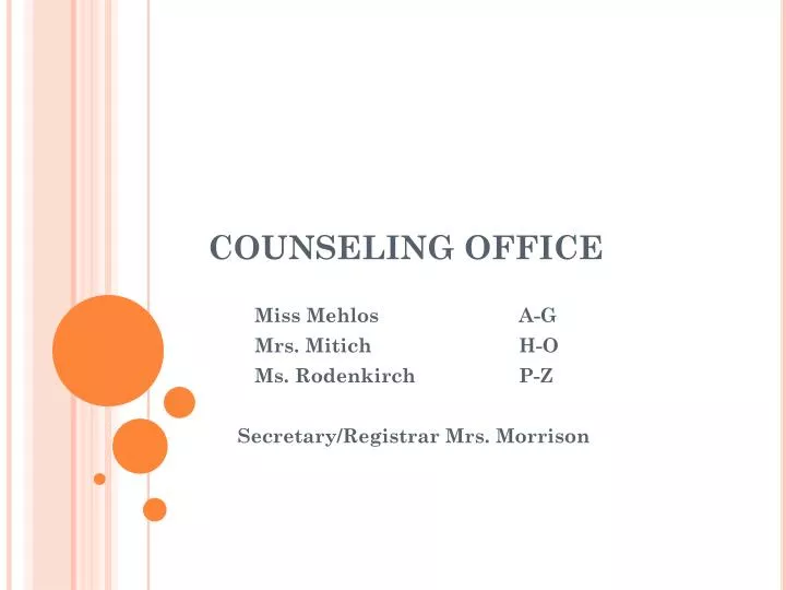 counseling office