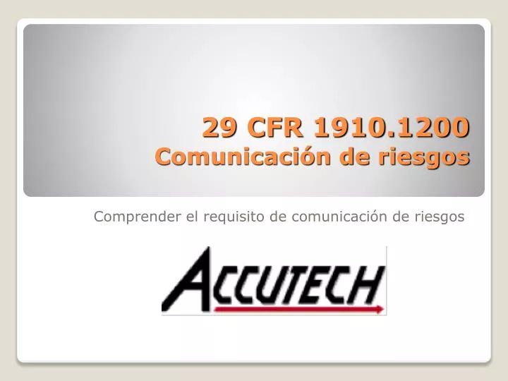 29 cfr 1910 1200 comunicaci n de riesgos