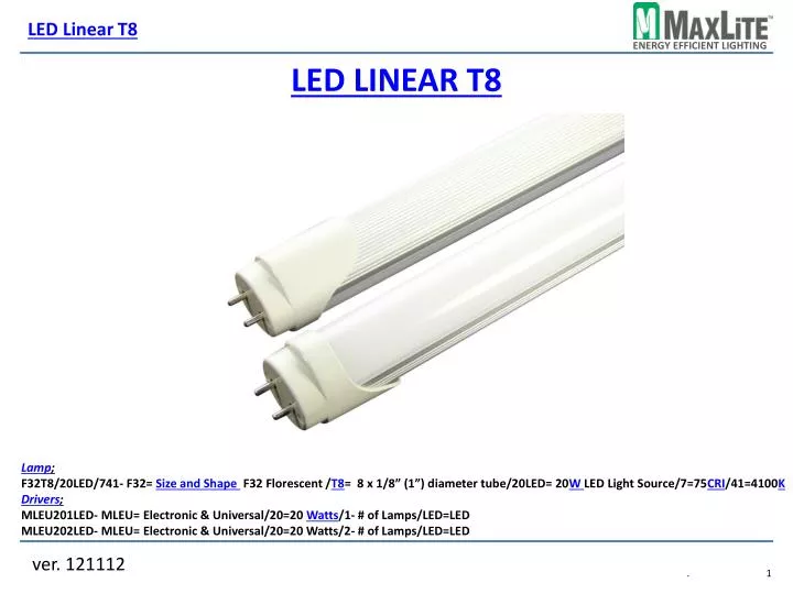 led linear t8