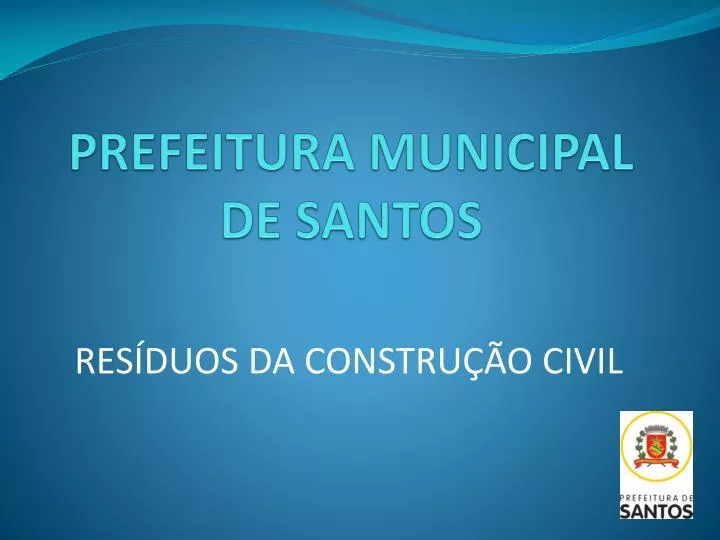 prefeitura municipal de santos