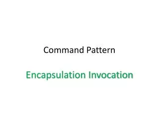 Command Pattern