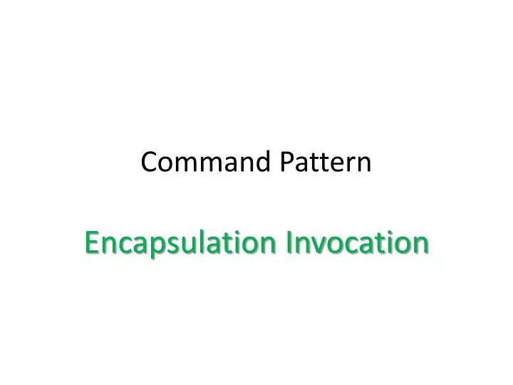 command pattern