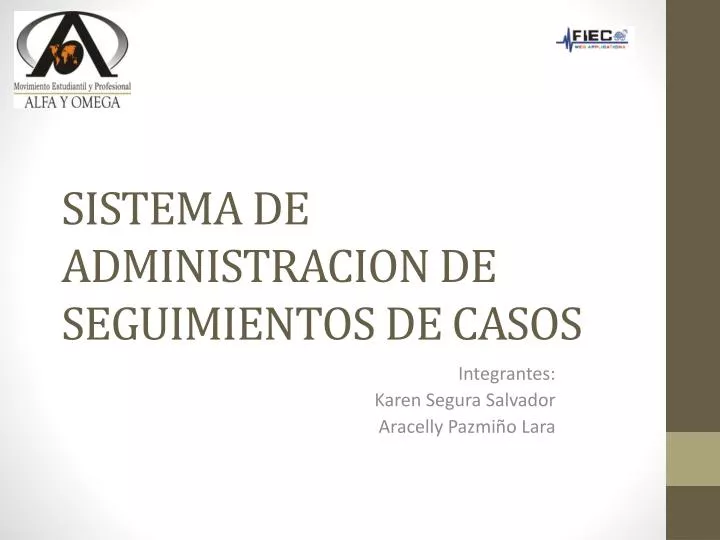 sistema de administracion de seguimientos de casos