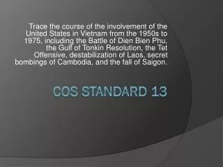 COS Standard 13