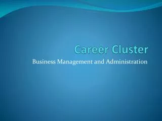 Career Cluster