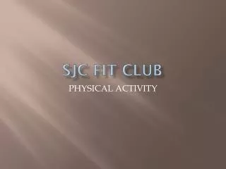 SJC FIT CLUB