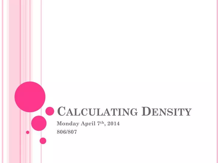 calculating density