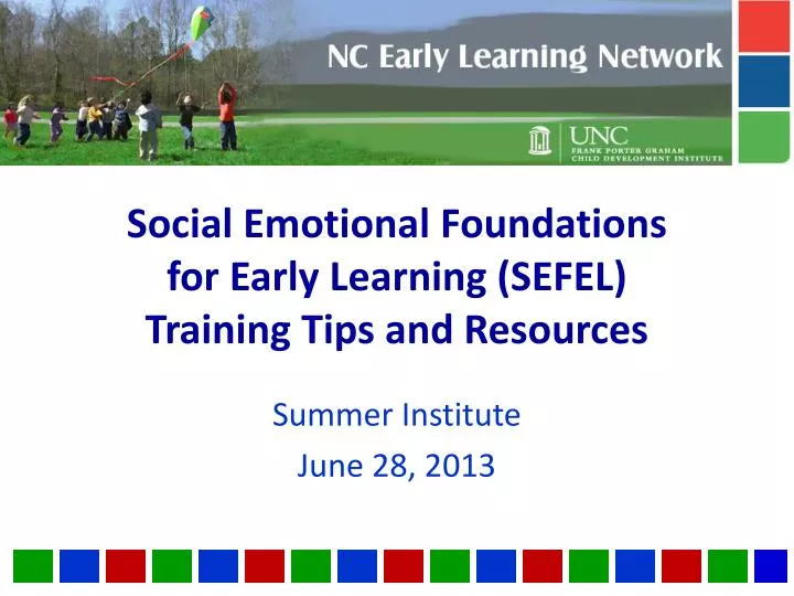 social emotional foundations for early learning sefel training tips and resources