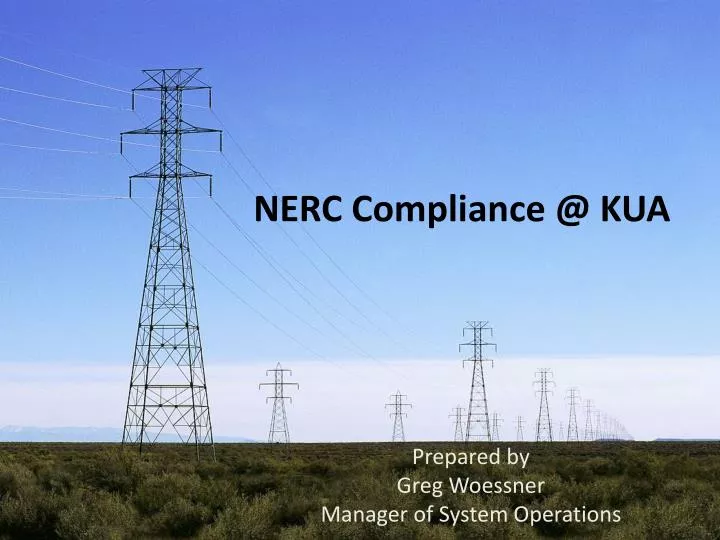 nerc compliance @ kua