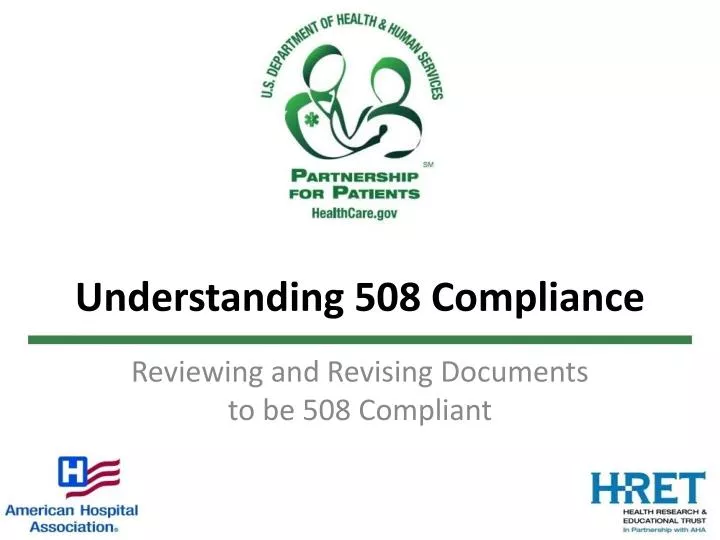 understanding 508 compliance