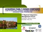 4° Regional Integration Management Forum Amsterdam, Sheraton Schipol November 16th , 2012 - slide 1