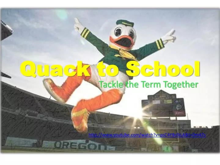 quack to school