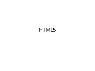 HTML5