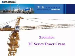 Zoomlion TC Series Tower Crane