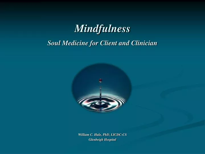 mindfulness soul medicine for client and clinician