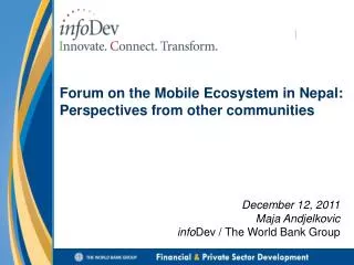 Forum on the Mobile Ecosystem in Nepal: Perspectives from other communities