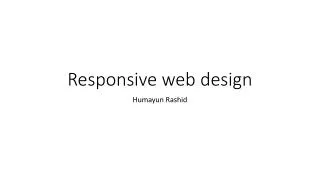 responsive web design