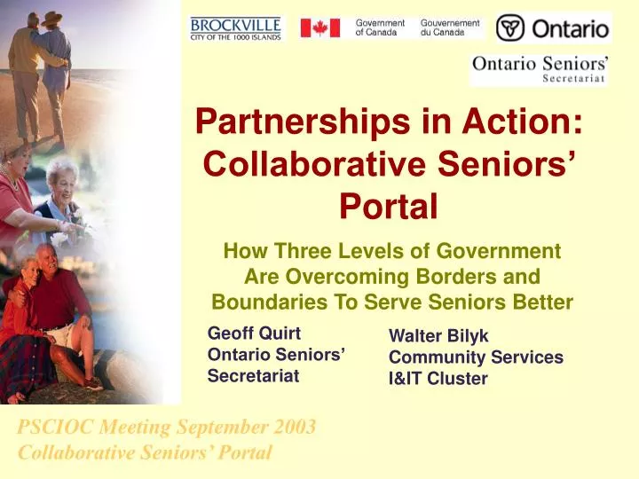 partnerships in action collaborative seniors portal