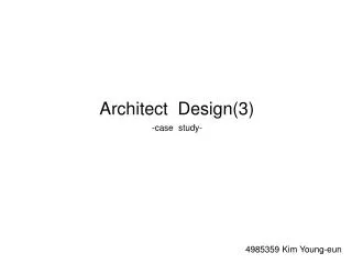 Architect Design(3)