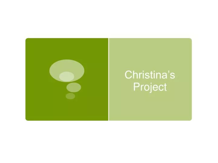 christina s project