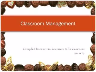 Classroom Management