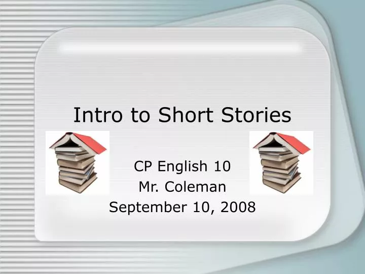 intro to short stories