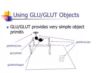 Using GLU/GLUT Objects