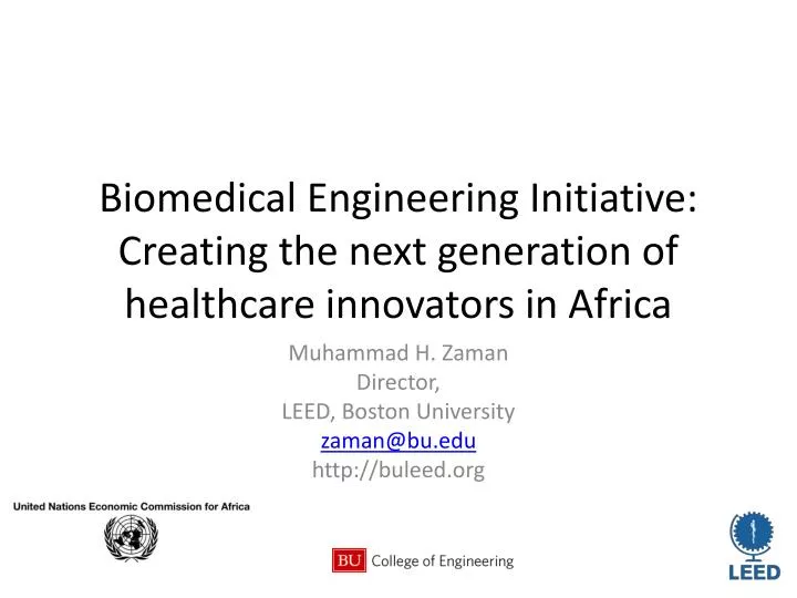 biomedical engineering initiative creating the next generation of healthcare innovators in africa