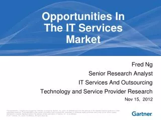 Opportunities In The IT Services Market