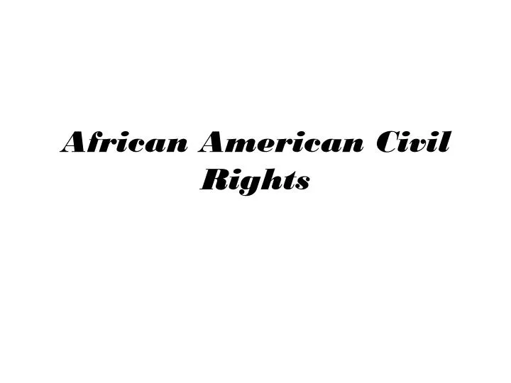 african american civil rights