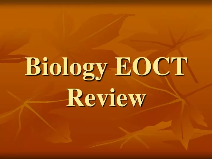 biology eoct review