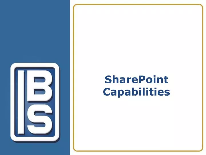 sharepoint capabilities