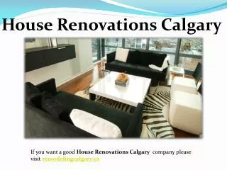 House Renovations Calgary