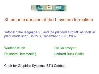 XL as an extension of the L-system formalism