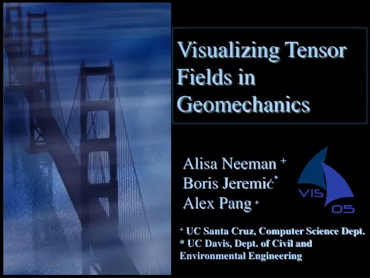 visualizing tensor fields in geomechanics